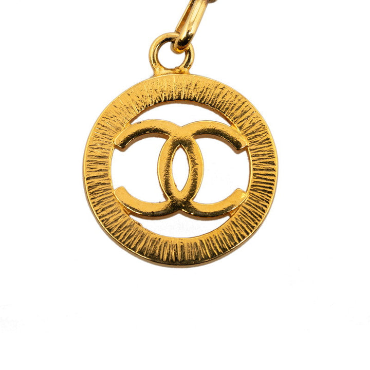 Top Quality Chanel Vintage Cocomark Round Chain Belt Gold   Chanel