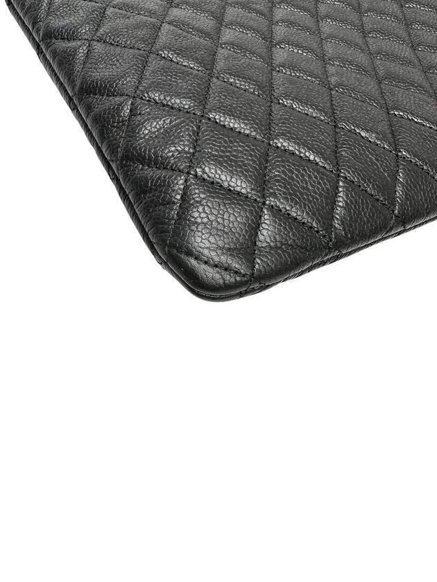 A84407 Cavier Skin Boy Vintage Gold Plated Large Clutch Chanel