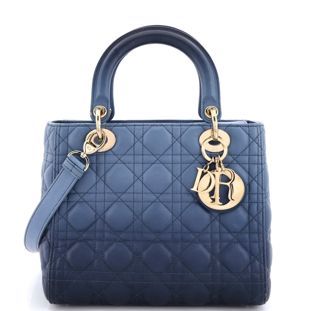 Top quality Dior Lady Top quality Dior Bag Cannage Quilt Gradient Lambskin Medium