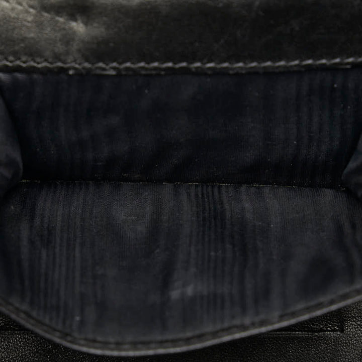 Top Quality Chanel Chocolate Bar Three Folded Wallet Black Leather