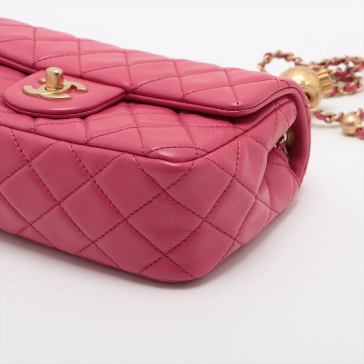 Top Quality Chanel Mini Matrasse 20  Single Chain Bag Coco Ball Pink Gold
