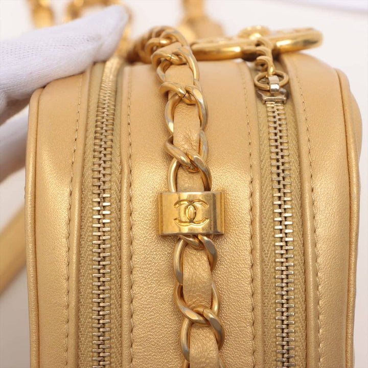 Top Quality Chanel Coco Charm Chain Shoulder Bag Gold Gold  20th