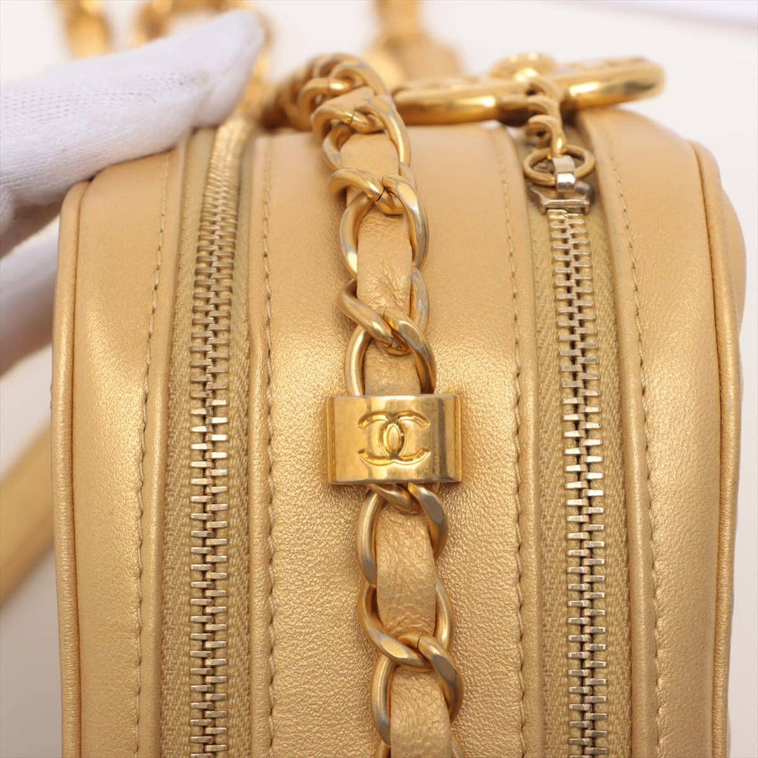 Top Quality Chanel Coco Charm Chain Shoulder Bag Gold Gold  20th