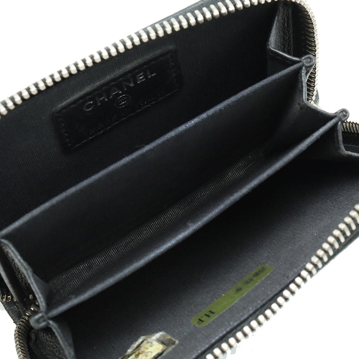 Top Quality Chanel Black Lambskin Wallet Purse