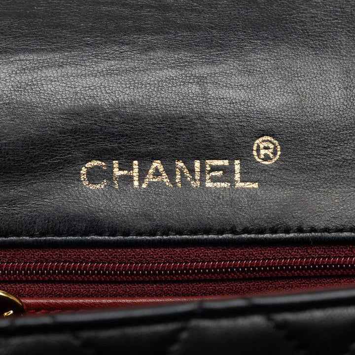 Top Quality Chanel Mini Flap Bag in Lambskin Black Ladies