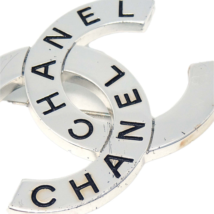 Top Quality Chanel CC Brooch Pin Silver 98P