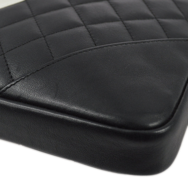 Top Quality Chanel 2003-2004 Black Calfskin Cambon Ligne Shoulder Bag