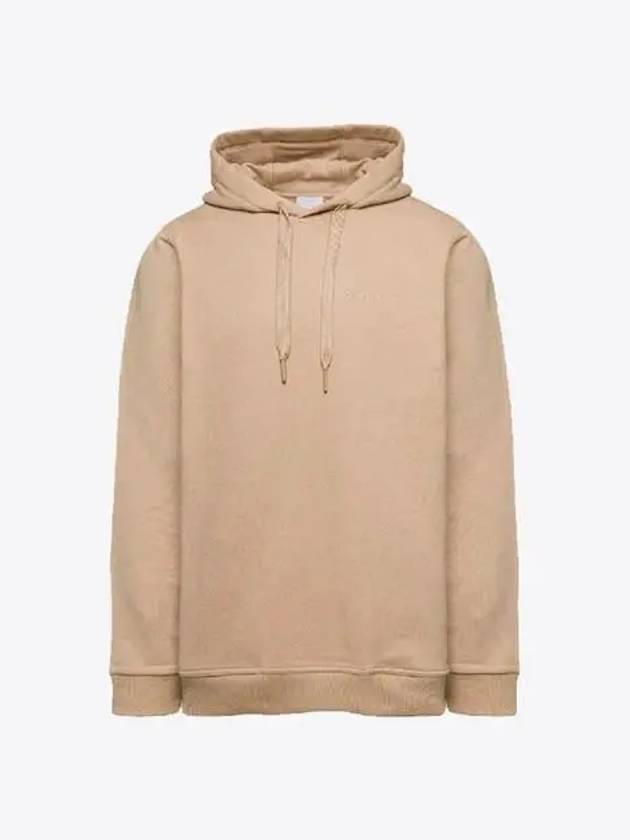 Burberry Check EKD Cotton Hoodie Beige