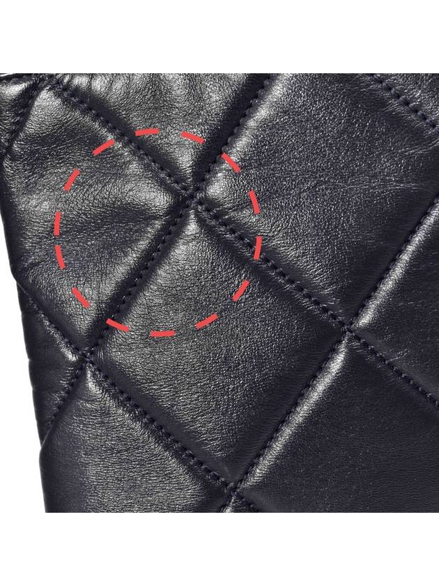 Women s Big Quilted Navy Clutch No 28 Chanel