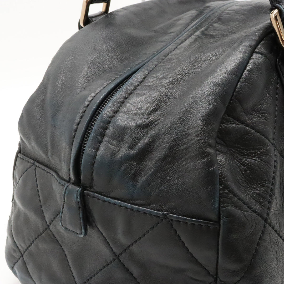 Top Quality Chanel Top Quality Chanel Cocomark Mini Boston  Bag Shoulder  Shoulder Tooth Black Black Black Blumin