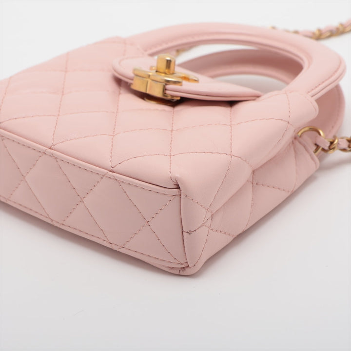 Top Quality Chanel Lambskin  Chain Shoulder Bag Pink G  AP3435