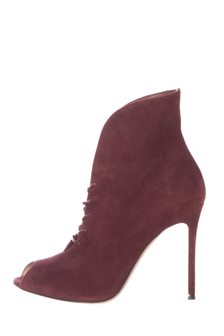 Gianvito Rossi Burgundy Boots SZ 38
