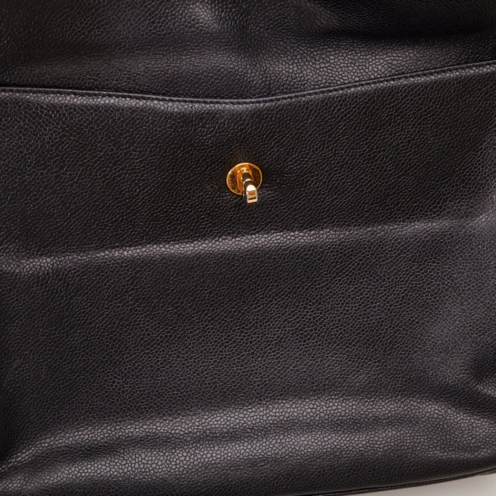 Top Quality Chanel Cocomark Gold  Chain houlder Bag  Bag Black Caviar S  CHANEL