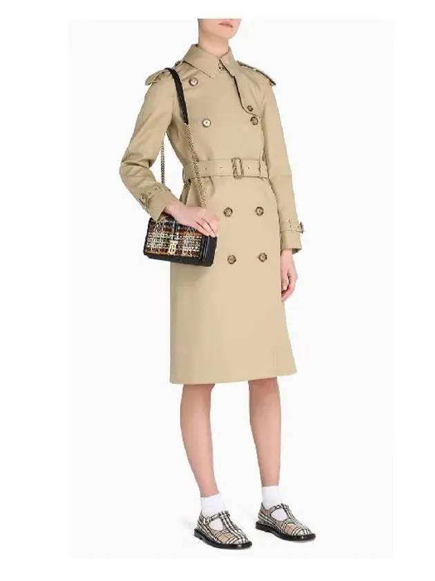 Burberry Gabardine Trench Coat Beige