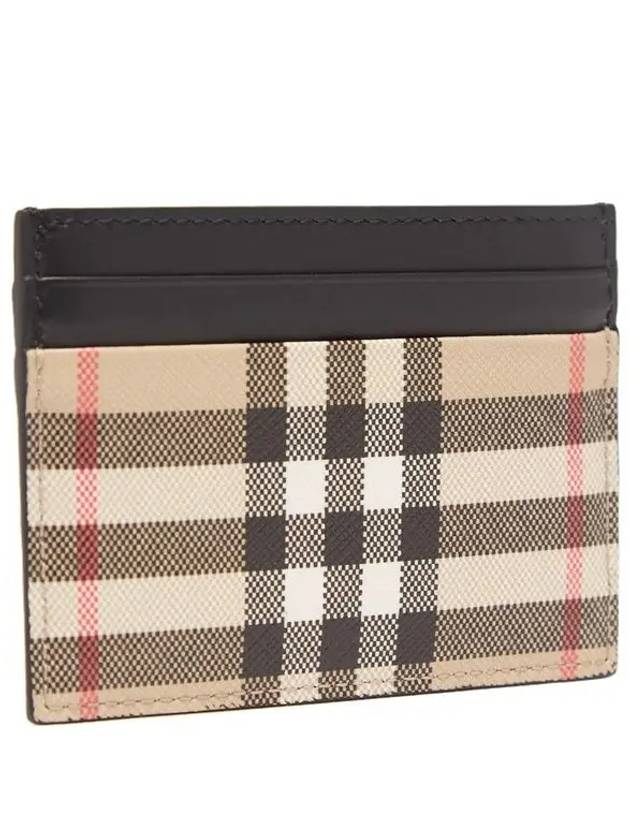 Burberry Men's Vintage Check Card Wallet Beige