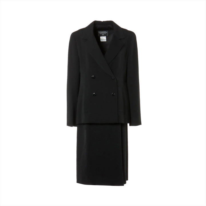Top Quality Chanel Coconut Button 98A Wool Setup 38  Black P11490