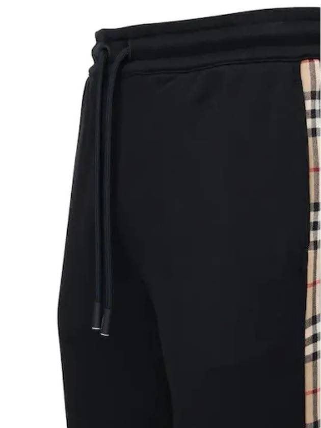 Burberry Men's Vintage Check Panel JoGGer Track Pants Black