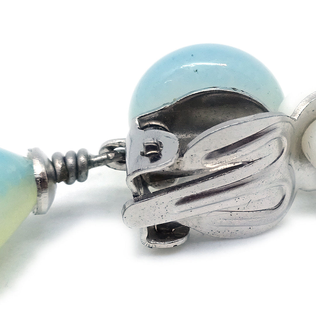 Top Quality Chanel Dangle Earrings Light Blue 99P