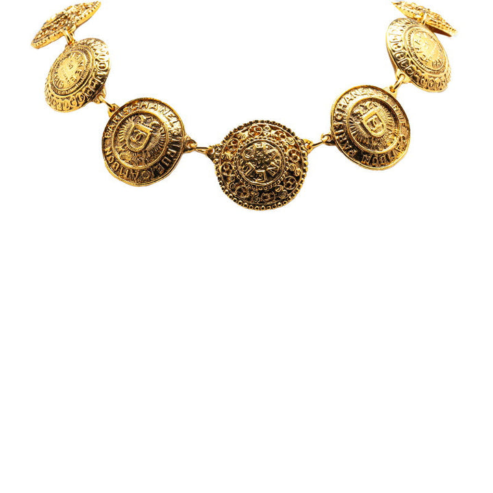 Top Quality Chanel Cambon Coco Mark Necklace Gold