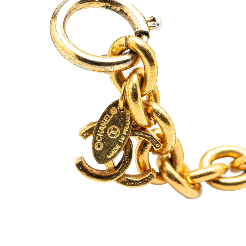 Top Quality Chanel Cambon Coco Mark Necklace Gold
