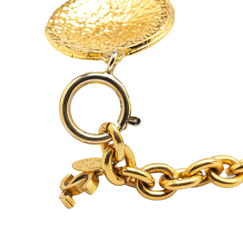 Top Quality Chanel Cambon Coco Mark Necklace Gold