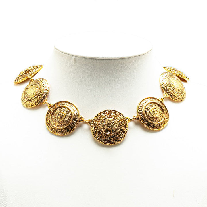 Top Quality Chanel Cambon Coco Mark Necklace Gold