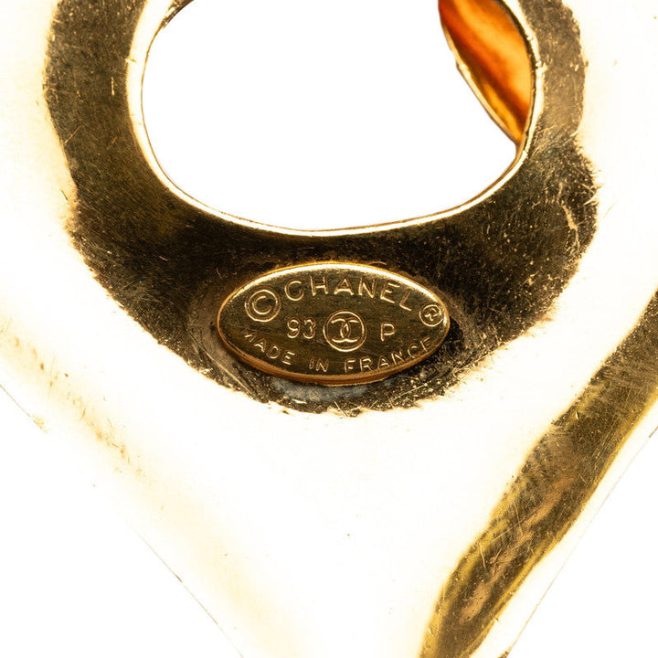 Top Quality Chanel Vintage Coco Double Heart Necklace G   Chanel