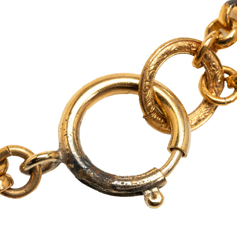 Top Quality Chanel Vintage Coco Double Heart Necklace G   Chanel