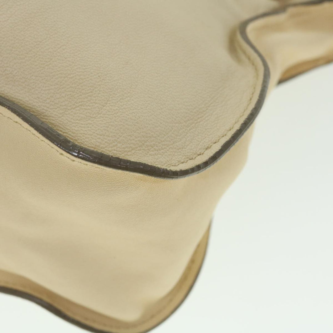 Chloe Mercy Hand Bag Leather 2way Cream 50194