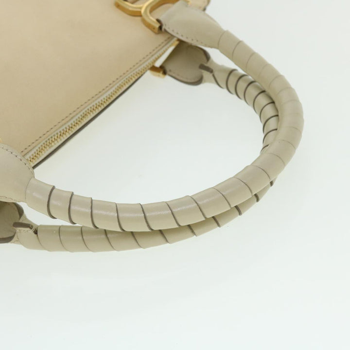 Chloe Mercy Hand Bag Leather 2way Cream 50194