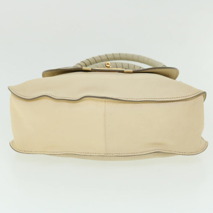 Chloe Mercy Hand Bag Leather 2way Cream 50194