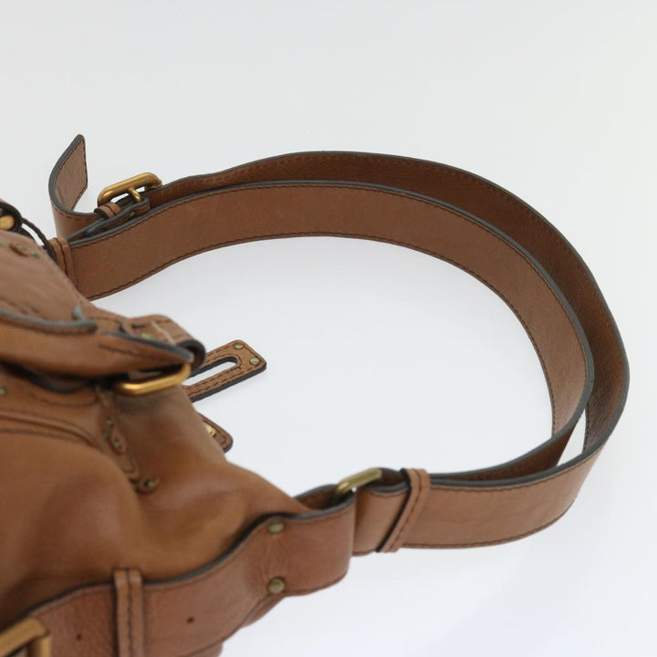 Chloe Paddington Shoulder Bag Leather Brown 04-06-53 50196