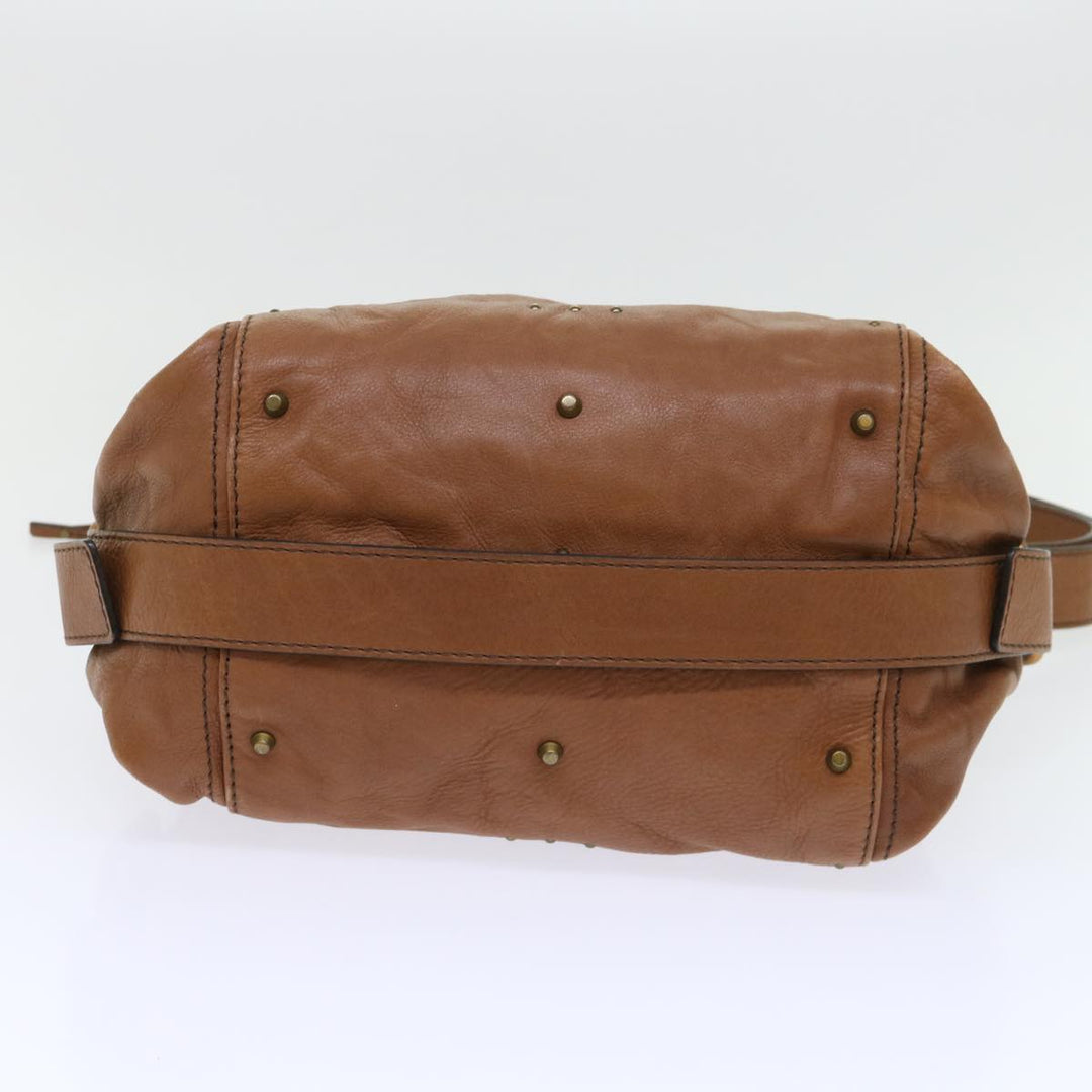 Chloe Paddington Shoulder Bag Leather Brown 04-06-53 50196