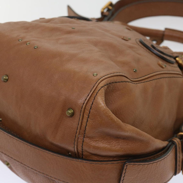 Chloe Paddington Shoulder Bag Leather Brown 04-06-53 50196