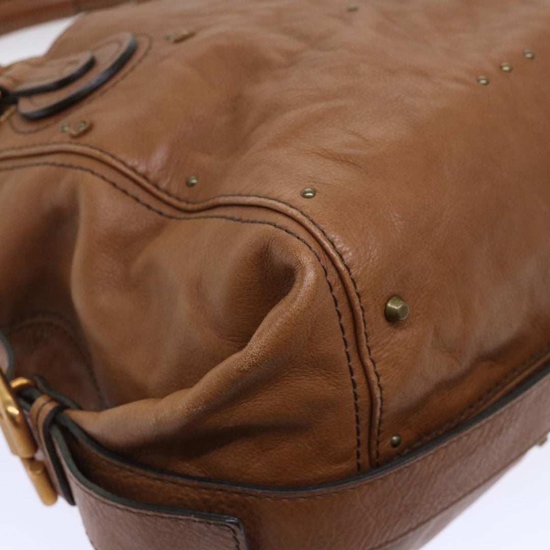 Chloe Paddington Shoulder Bag Leather Brown 04-06-53 50196