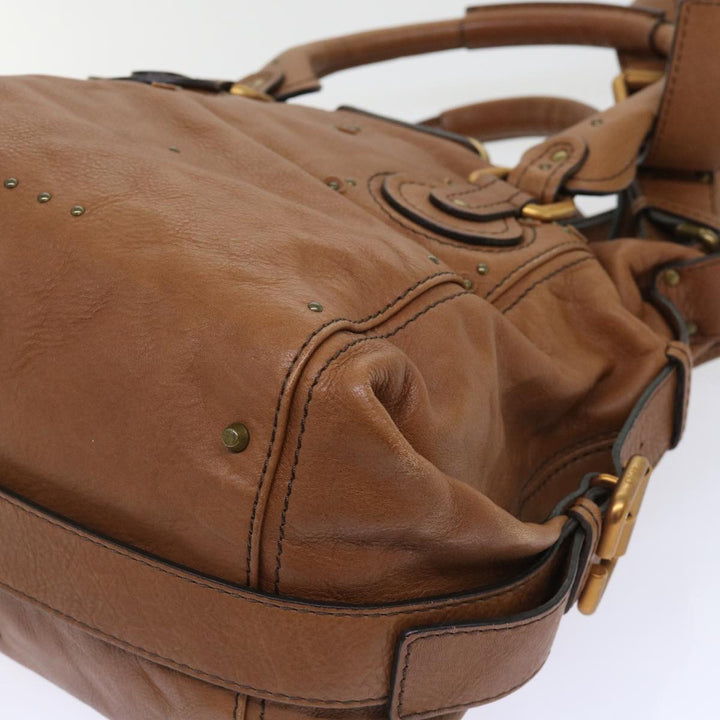 Chloe Paddington Shoulder Bag Leather Brown 04-06-53 50196