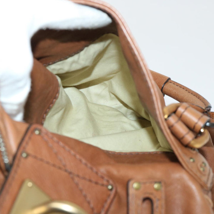 Chloe Paddington Shoulder Bag Leather Brown 04-06-53 50196
