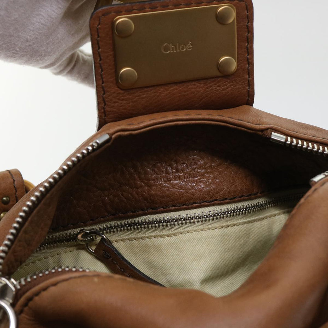 Chloe Paddington Shoulder Bag Leather Brown 04-06-53 50196
