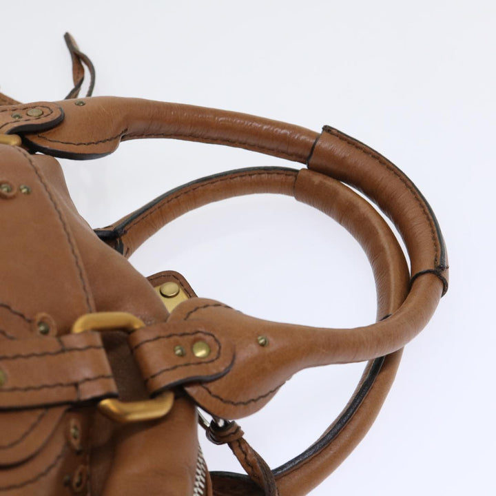 Chloe Paddington Shoulder Bag Leather Brown 04-06-53 50196