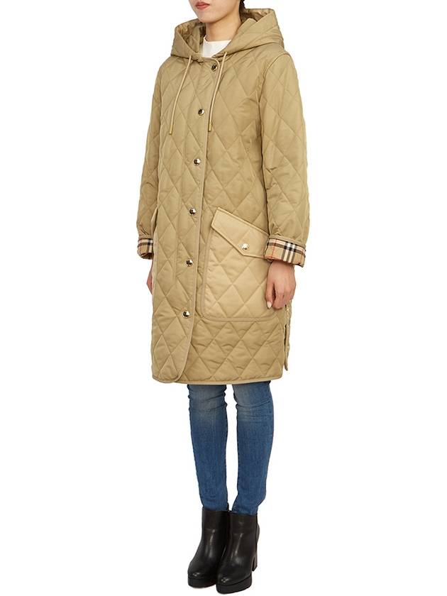 Burberry Diamond Quilted Hoodie Padding Archive Beige