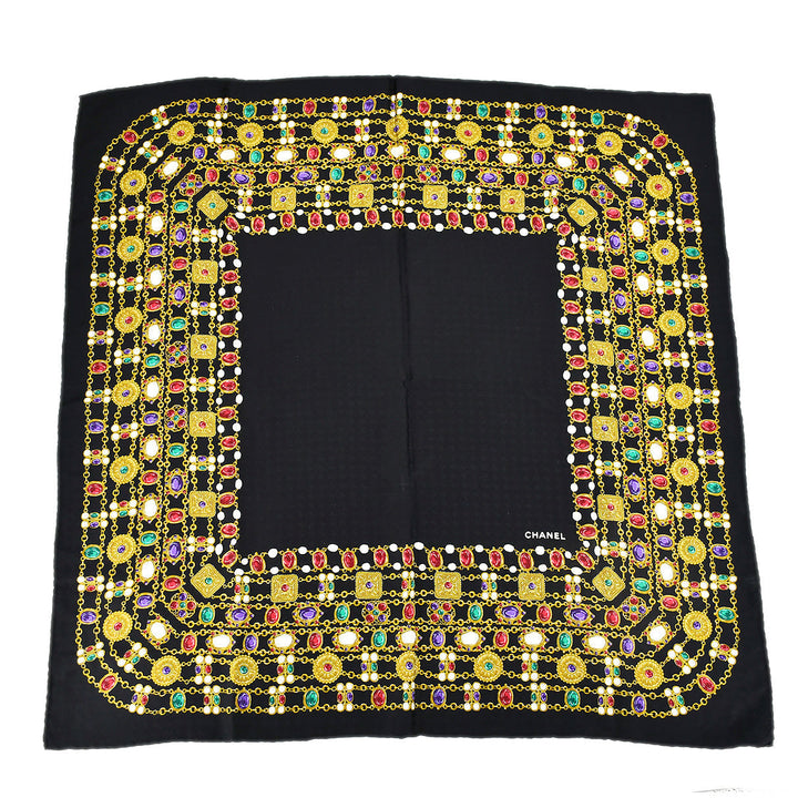Top Quality Chanel Scarf Black Small New