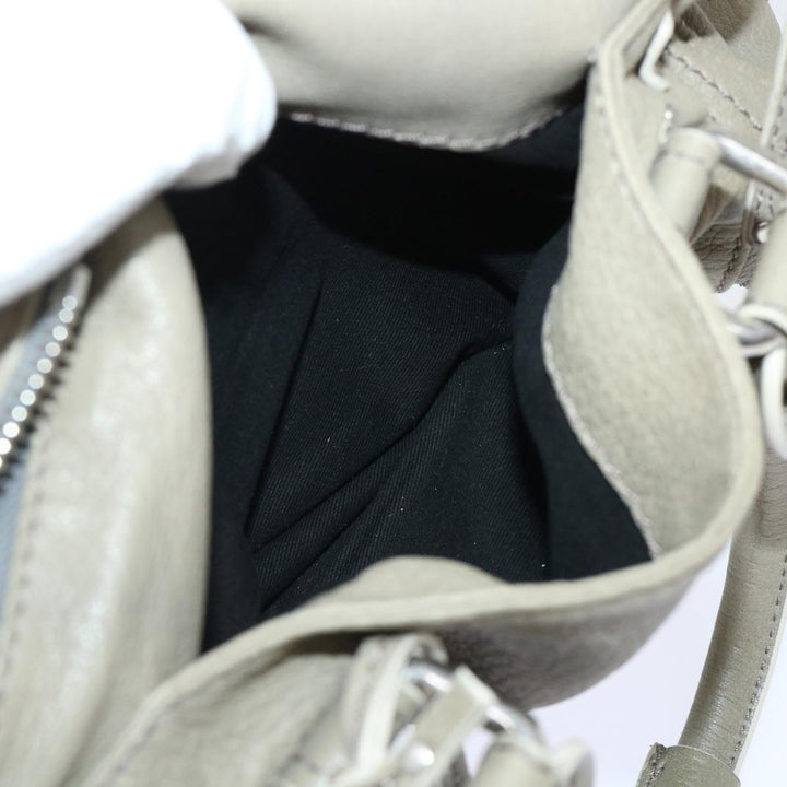 Chloe Paddington Shoulder Bag Leather Gray 01-08-51-5191 50607