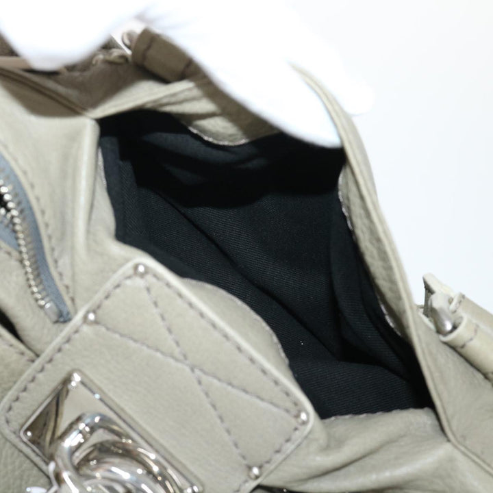 Chloe Paddington Shoulder Bag Leather Gray 01-08-51-5191 50607