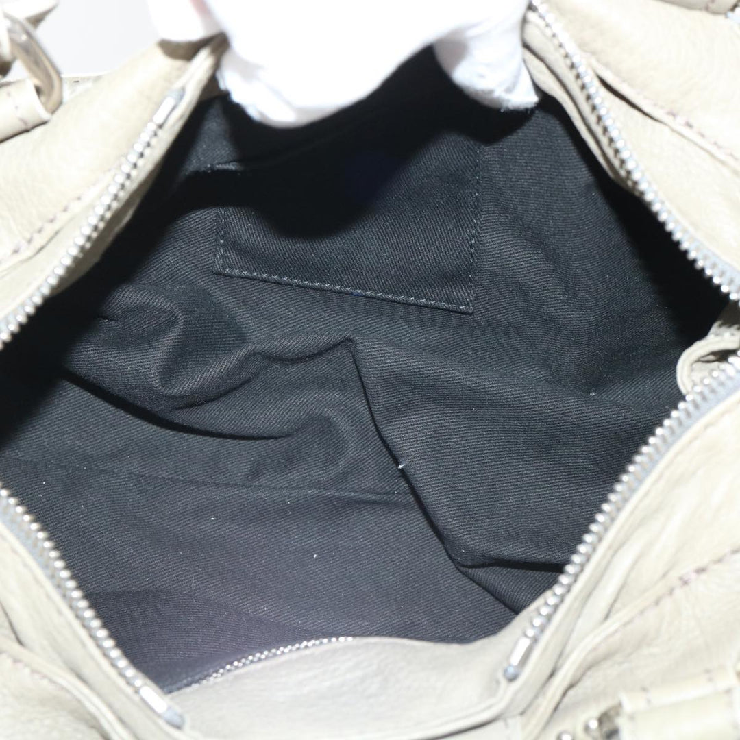 Chloe Paddington Shoulder Bag Leather Gray 01-08-51-5191 50607