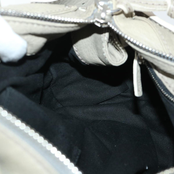 Chloe Paddington Shoulder Bag Leather Gray 01-08-51-5191 50607