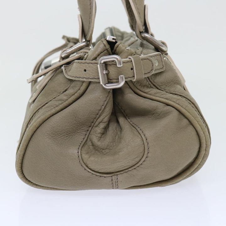 Chloe Paddington Shoulder Bag Leather Gray 01-08-51-5191 50607