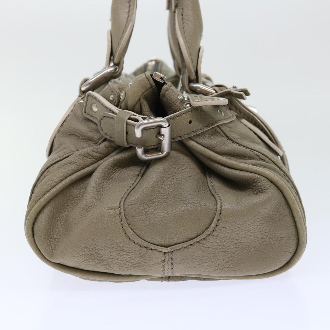 Chloe Paddington Shoulder Bag Leather Gray 01-08-51-5191 50607