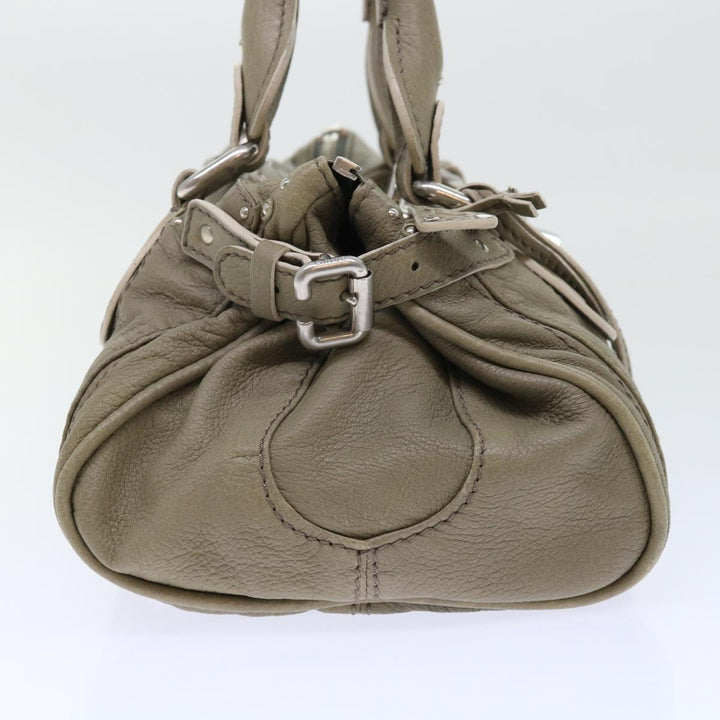 Chloe Paddington Shoulder Bag Leather Gray 01-08-51-5191 50607