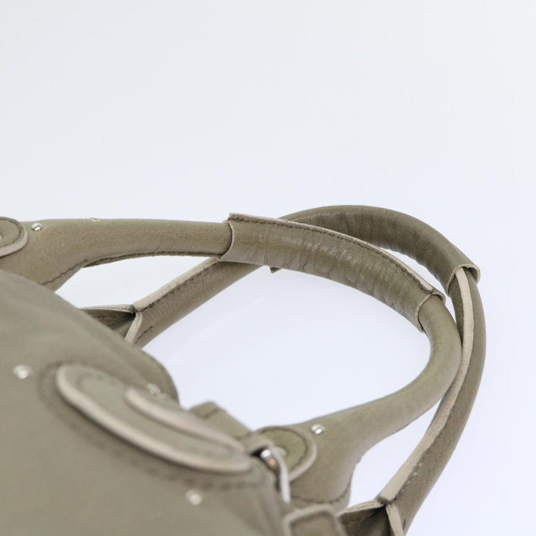 Chloe Paddington Shoulder Bag Leather Gray 01-08-51-5191 50607