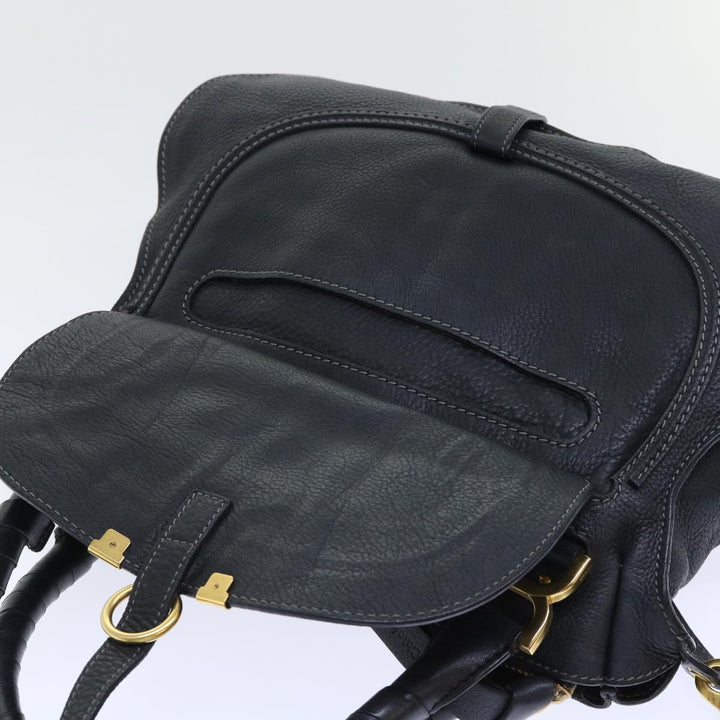 Chloe Mercy Hand Bag Leather 2way Black 04125665-27 50618